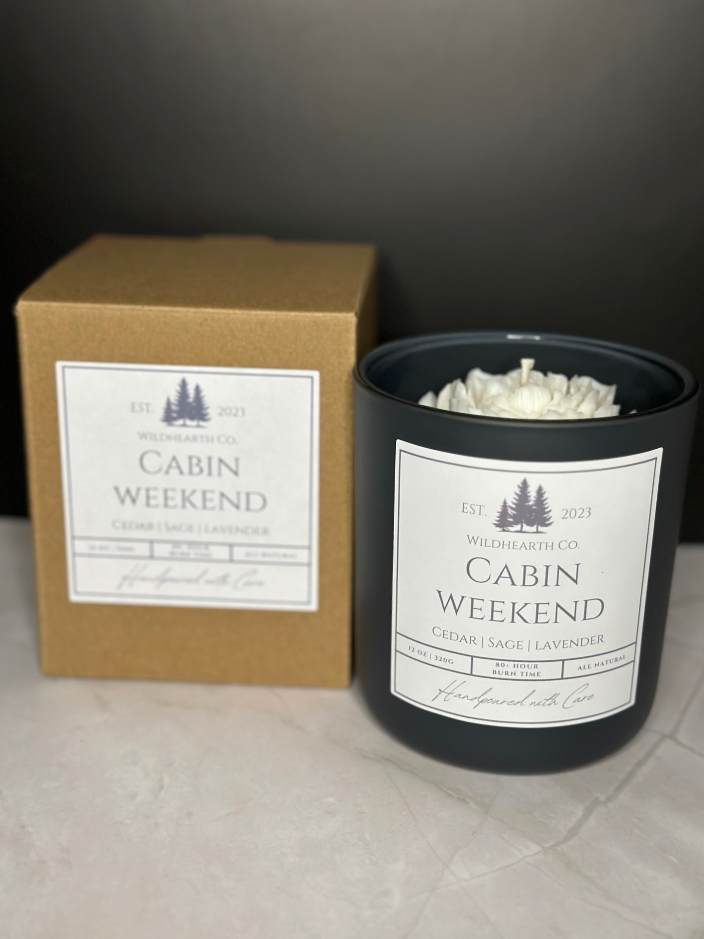 Cabin Weekend – Clean-Burning Coconut Soy & Beeswax Candle | Wildhearth Co