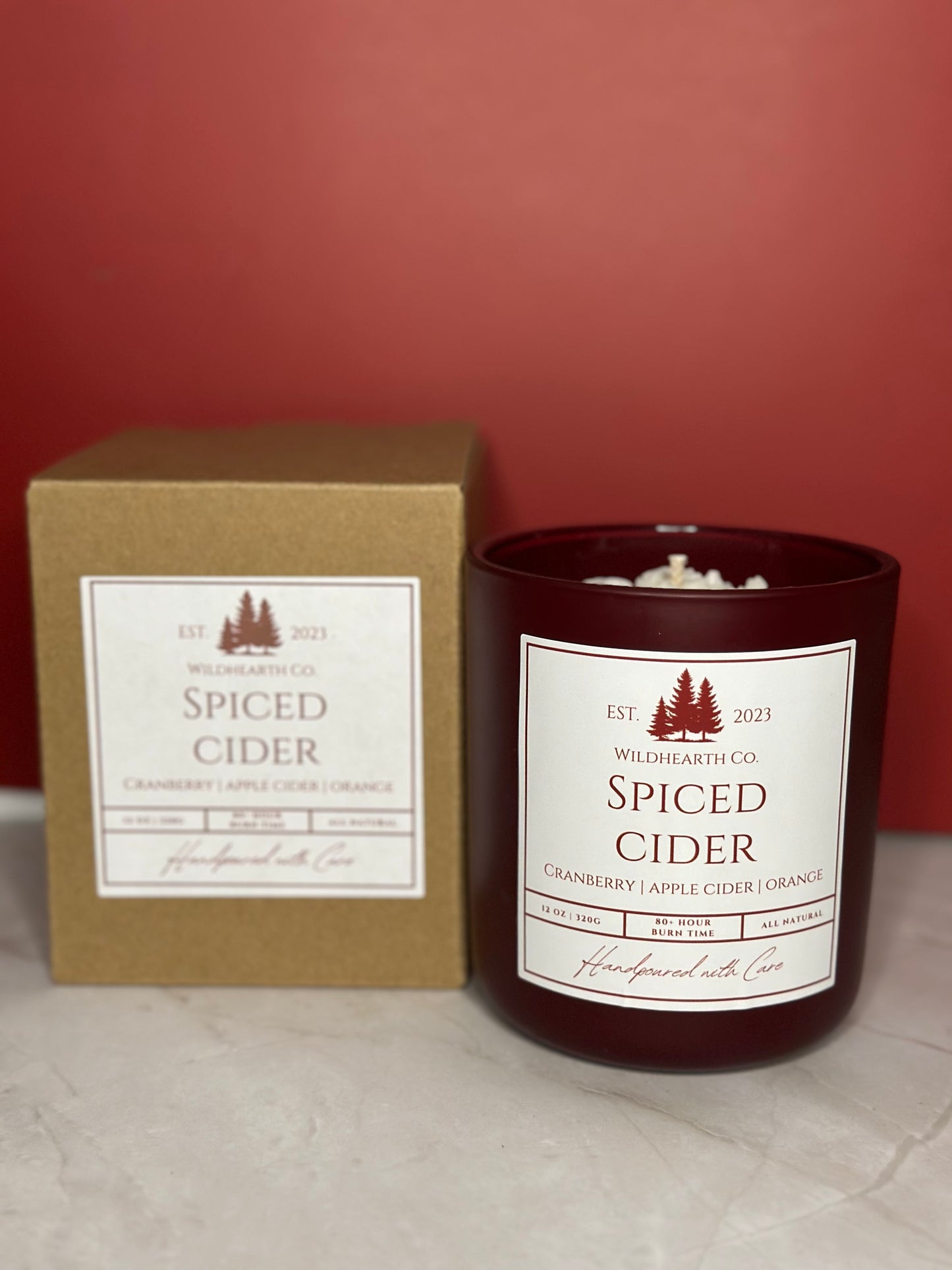 Spiced Cider – Clean-Burning Coconut Soy & Beeswax Candle | Wildhearth Co