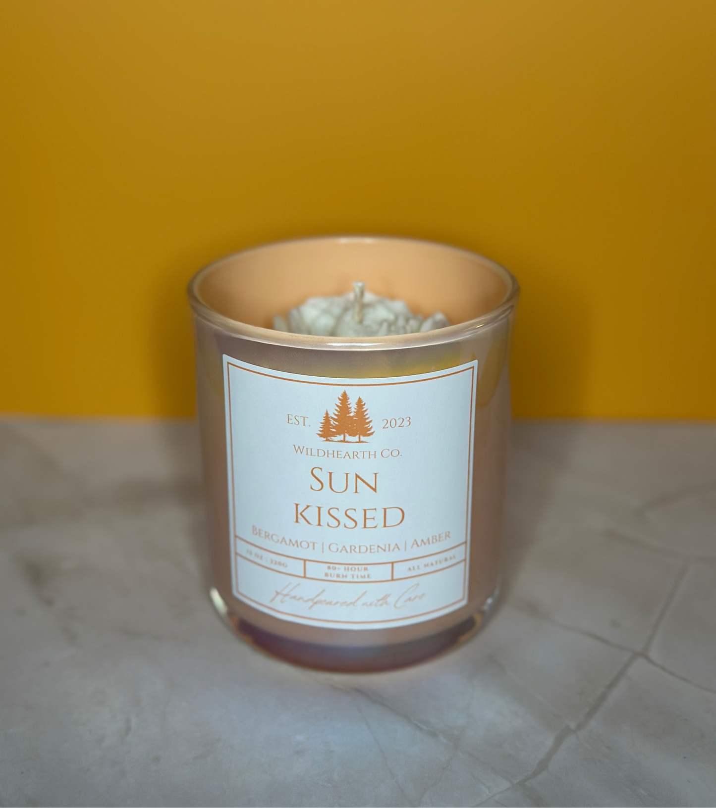 Sun Kissed – Clean-Burning Coconut Soy & Beeswax Candle | Wildhearth Co.
