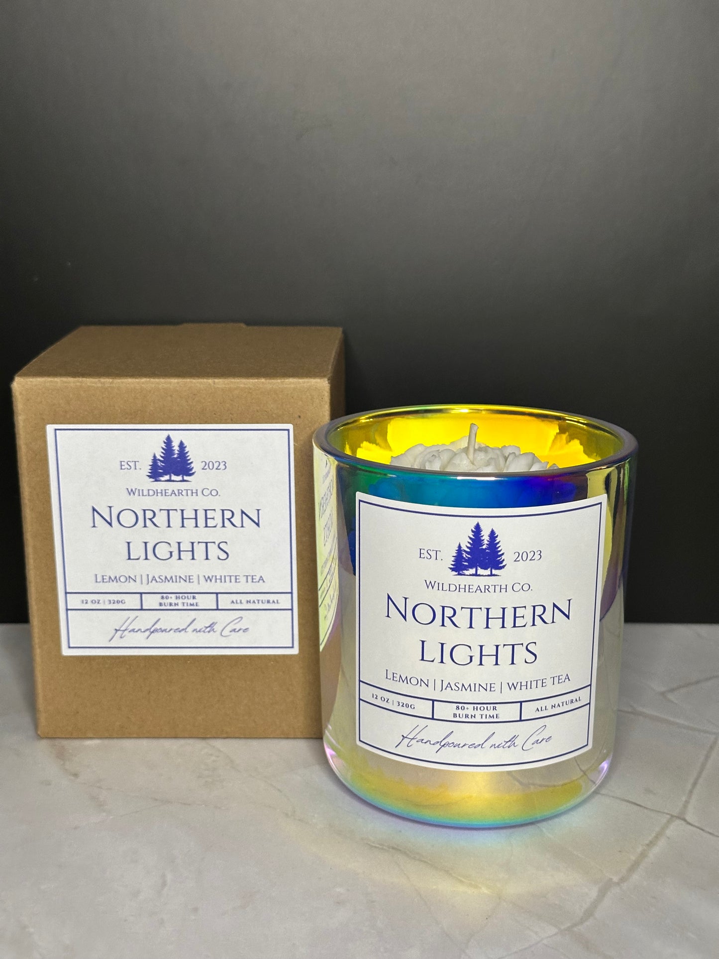 Northern Lights – Clean-Burning Coconut Soy & Beeswax Candle | Wildhearth Co.
