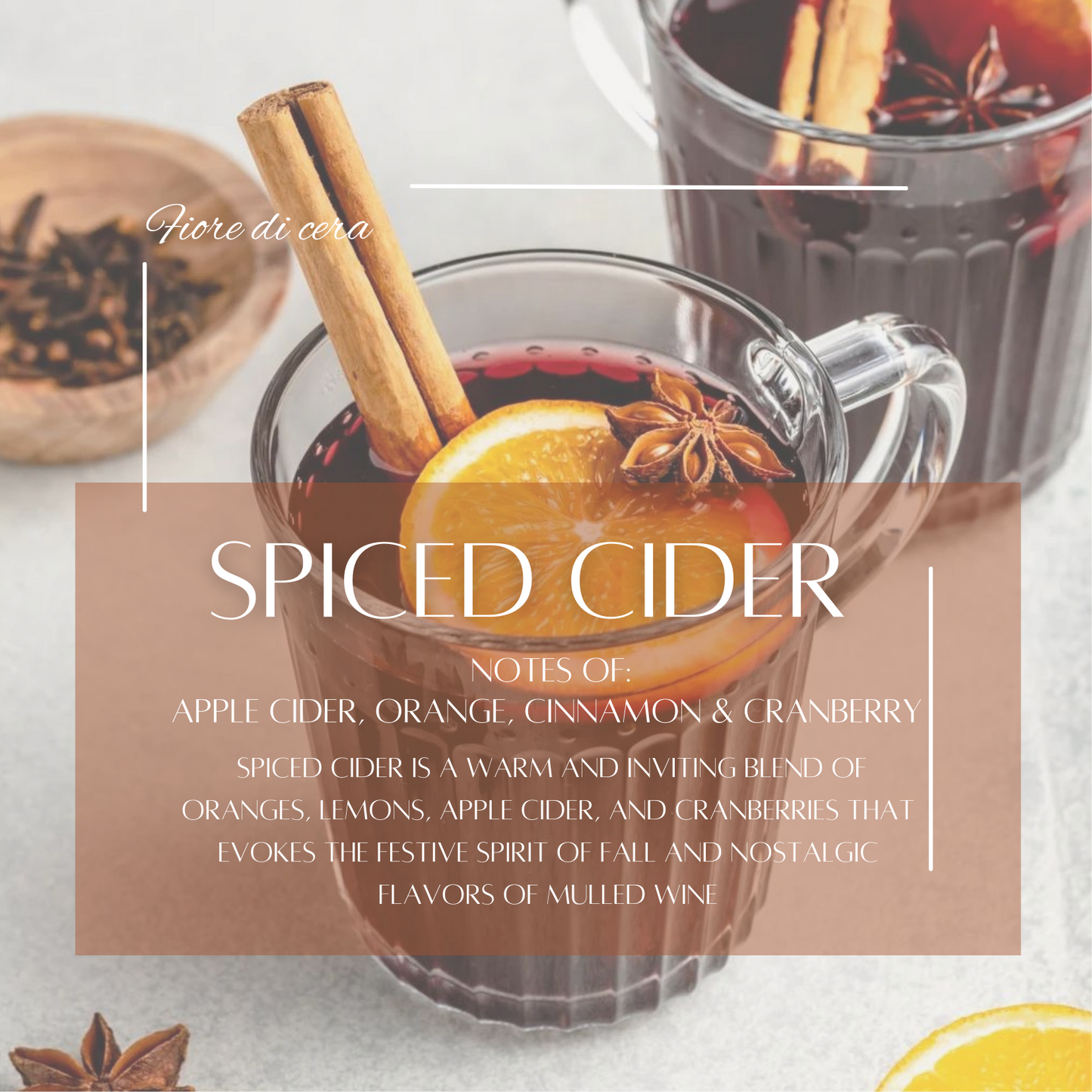 Spiced Cider – Clean-Burning Coconut Soy & Beeswax Candle | Wildhearth Co