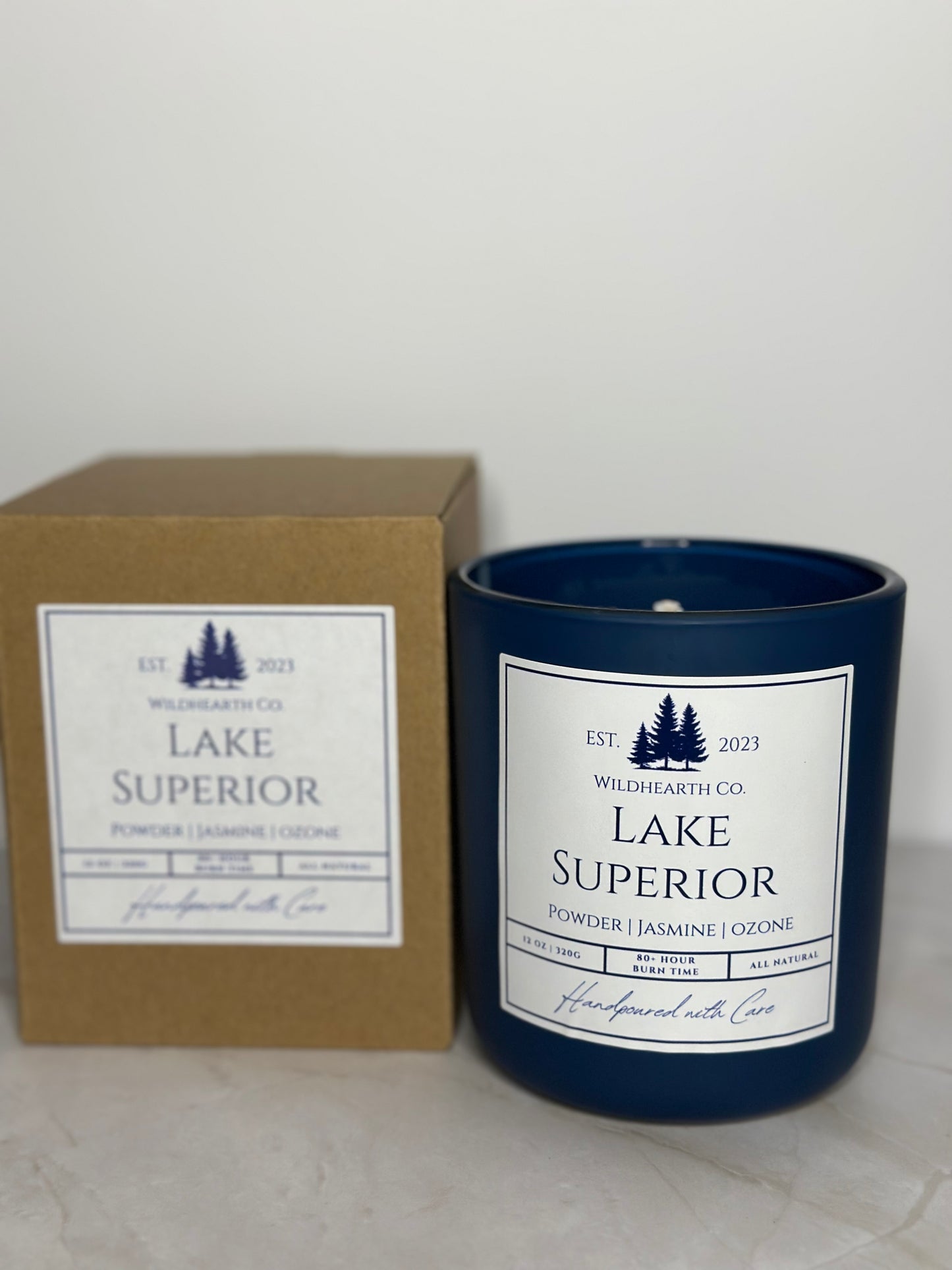 Lake Superior – Clean-Burning Coconut Soy & Beeswax Candle | WildHearth Co