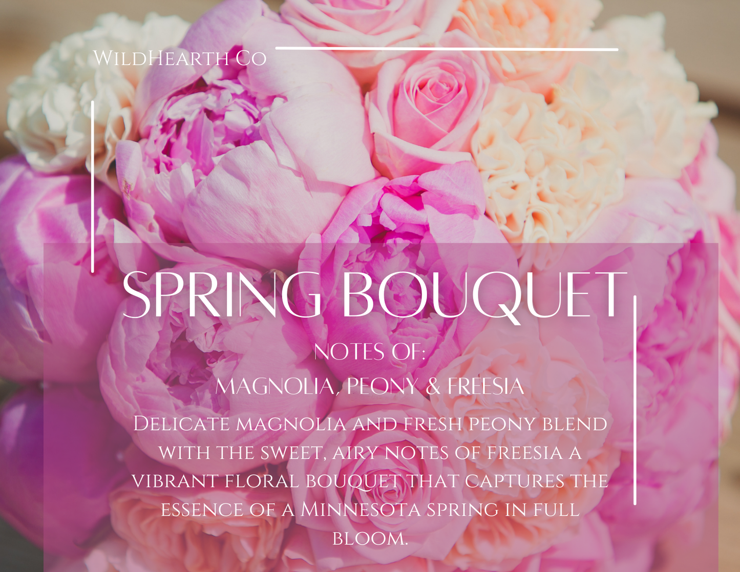 Spring Bouquet – Clean-Burning Coconut Soy & Beeswax Candle | Wildhearth Co